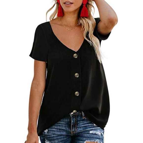 V-Neck Blouse - Picture 2 of 5